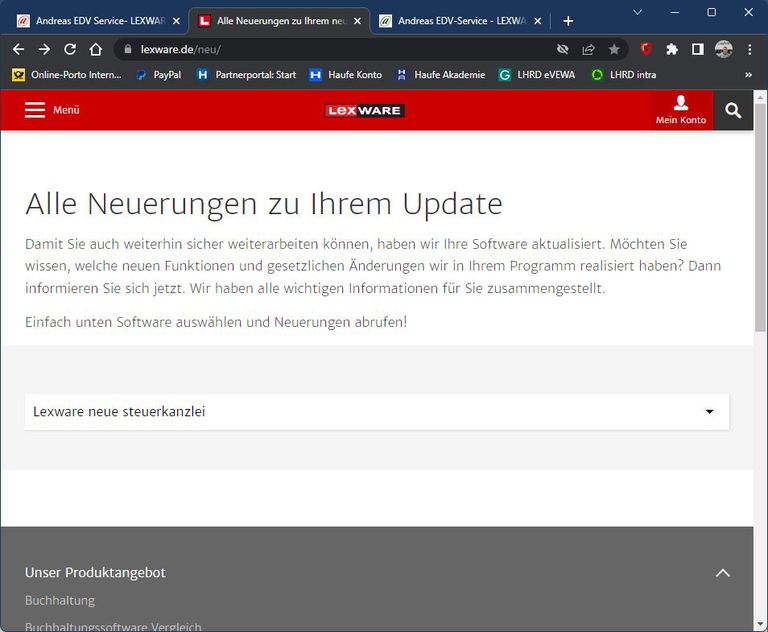 Lexware Update Juni 2023