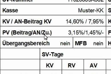 PV Berechnung Lexware Lohnabrechnung