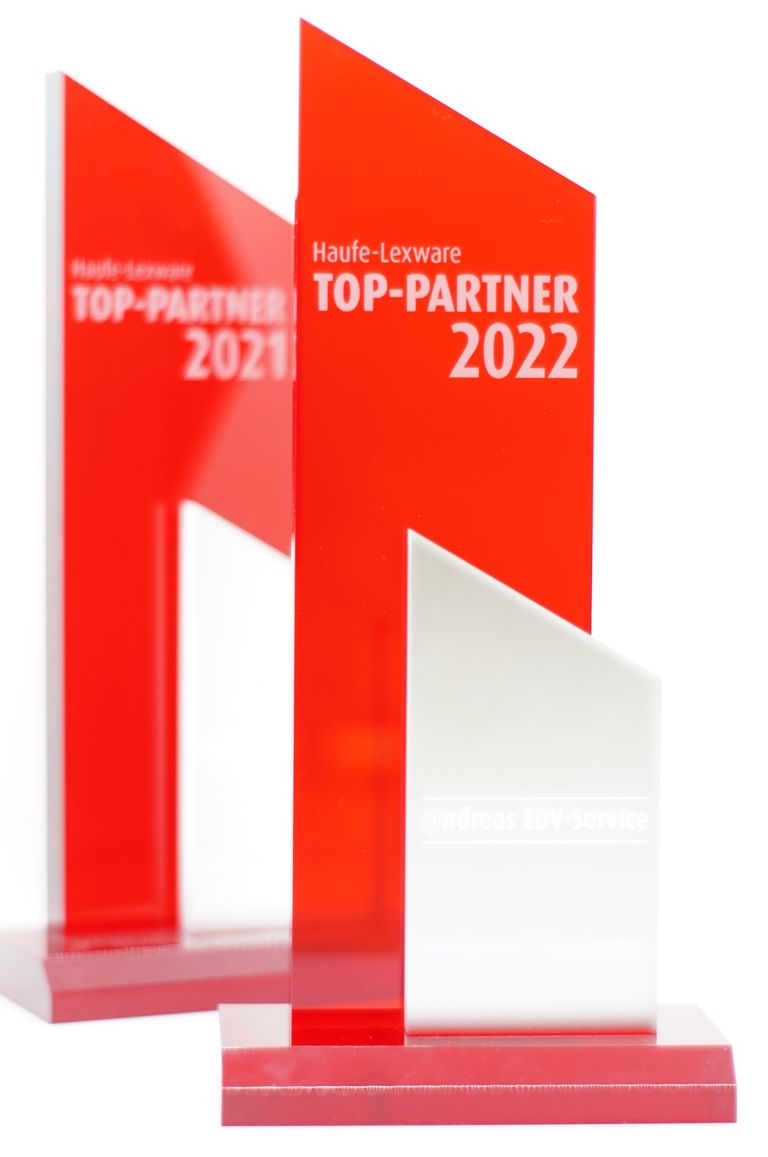 Preise: Haufe Lexware TOP Partner 2022 - das zweite Mal